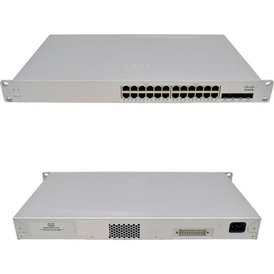 Cisco Meraki MS220-24P 24-Port PoE RJ-45 GE 4-Ports SFP GE Cloud Managed Switch