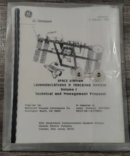 RARE Original  Comms and Tracking System Proposal for ISS By GE Aerospace