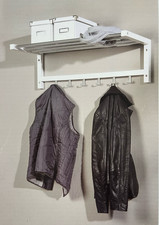 Wandgarderobe mit Ablage Wandregal Garderobenleiste Wandmontiertes Hängeregal