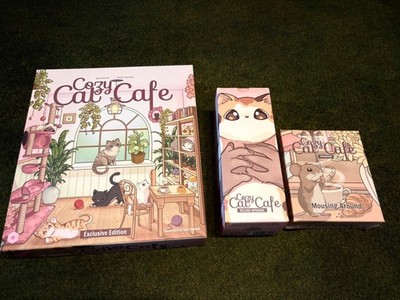 Stami Games Cozy Cat Cafe Brettspiel Deluxe Edition sehr guter Zustand einmal gespielt