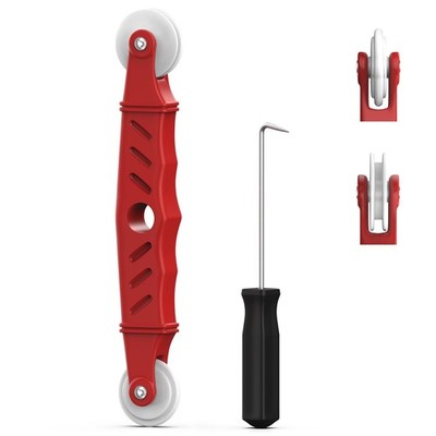 2 Pcs Screen Roller Tool Set Window Door Screen Spline Removal Hook Wedge