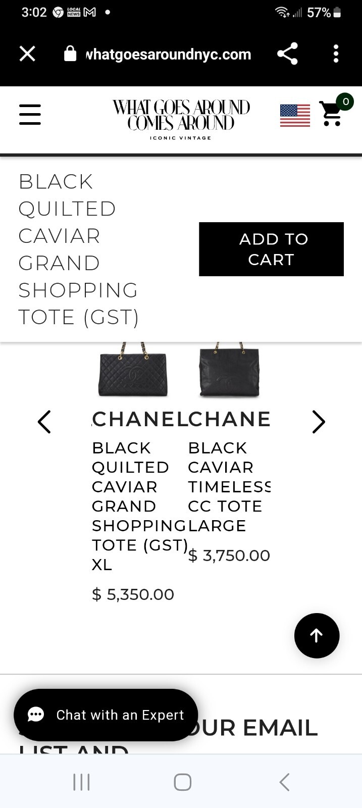 Chanel Quilted Matelasse GST Caviar Silver Chain Black Grand Shopping Tote Bag eBay