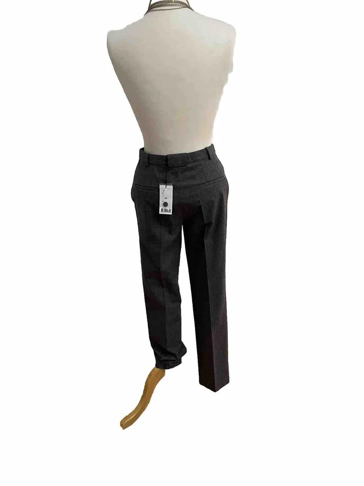 Pantalones de mujer tallados de franela de lana de pierna cónica talla FR36 NUEVOS CON ETIQUETAS PRECIO DE VENTA SUGERIDO POR EL FABRICANTE $440 Foto 2 de 4