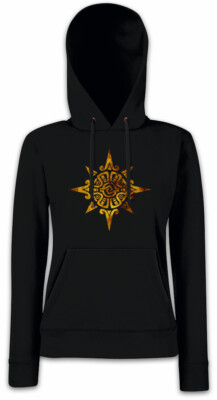 AZTEC POWER Damen Hoodie Sweatshirt Indians Sign Culture Civilization Religion