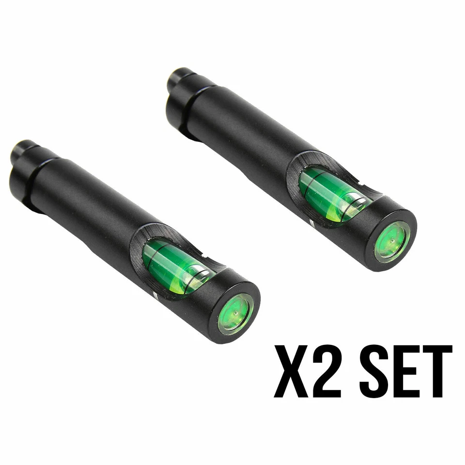 2x Set Scope Sight Rifle Gun Spirit Level Bubble Fits 20mm Weaver Rail 50mm