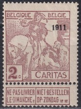 BELGIQUE:  n°94 *  (cote 210€)