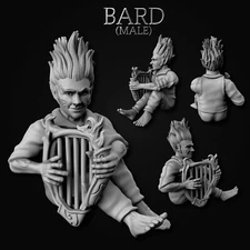 Gnomish Adventure miniature Bard Male