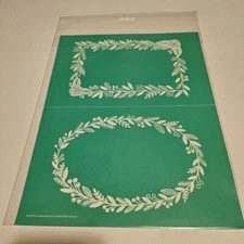 Garland Gardens NEW Chalk Couture Transfer RETIRED Stencil 8.5"x11"
