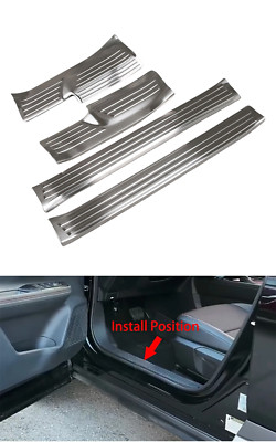 For Nissan Kicks 2025 Stainless Steel Door Sill Scuff Plate Guard Cover Car Trim