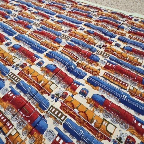 NEW Disney Madagascar Quilt Homemade Blanket Handmade 44" X 44" Marty Trains - Picture 15 of 19