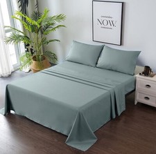 Superb 4 PC Bed Sheet Set - Breathable, Deep Pocket, Extra Soft