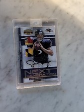 2008 Donruss Gridiron Gear Next Generation Joe Flacco Rookie Jersey Auto #/15 🔥