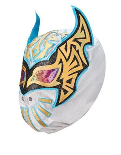 Official WWE Sin Cara Replica Lucha Dragons Mask Gold/Blue - Picture 1 of 4