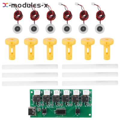 Type-C DC5V Ultrasonic Mist Maker 6 Channel Atomizing Module Humidifier DIY Kit
