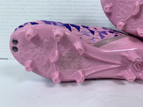 Girls Turf Soccer Cleats Sz 10 New With Box Pink & Purple (S310) - Picture 8 of 10