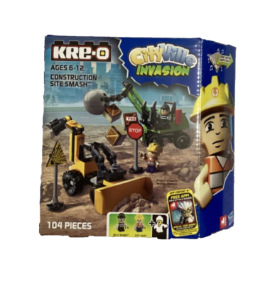 NEW KRE-O CityVille Invasion Construction Site Smash Set 2 Figures