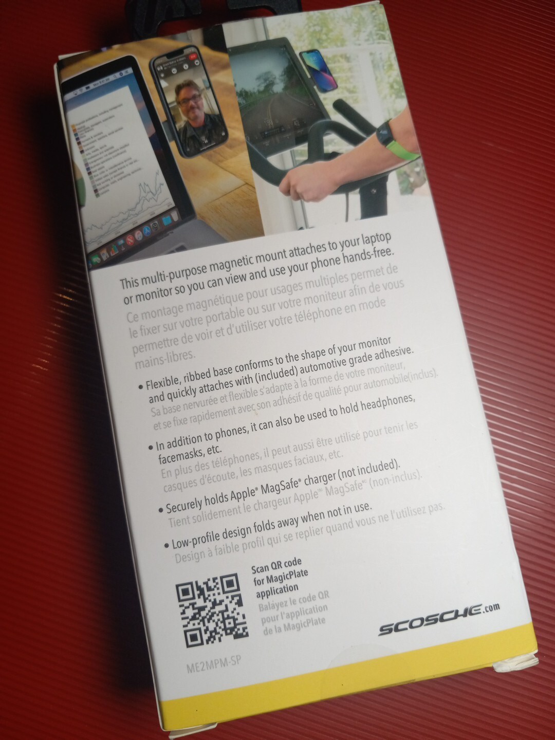 Scosche Magic Mount Magnetic Phone Holder for Laptop Computer Monitor Stand NEW