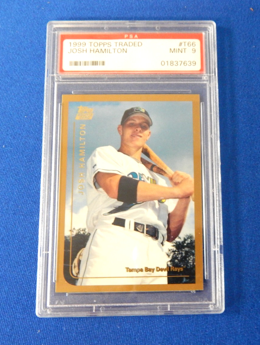 1999 Topps Chrome Traded Josh Hamilton Rookie RC #T66 PSA 9 Mint Tampa Bay Rays