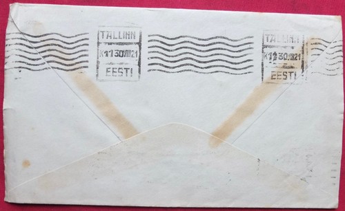 1921 USA - Estonia Bank Used Cover New York - Picture 2 of 2