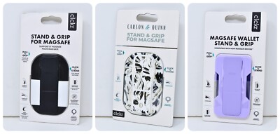 CLCKR Universal MagSafe Stand & Grip Wallet Adhesive Holder for Most Smartphone
