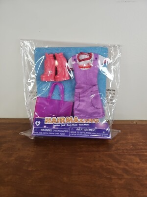 Hairmazing Fashion Pack Dress Boots Tote Bag Pink Fits Most 11.5'' Doll