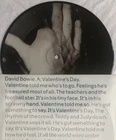 DAVID BOWIE -Valentine’s Day- 7” Picture Disc Single +Sleeve /Vinyl record AUCT.
