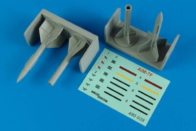 MW22 AEROBONUS 480038 AIM-7F SPARROW AIR-TO-AIR MISSILE 1/48 ACCESSORIES