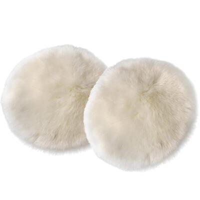 2 Stück Faux Seat Cushion Pad Matchio aus künstlichem Schaffell