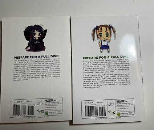 Accel World Vols 1-2 manga English Reki Kawahara - Picture 2 of 2