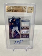 2018 Contenders Draft Playoff Ticket Auto Bo Bichette Rookie RC /15 BGS 9.5/10