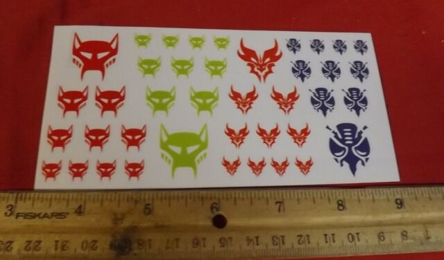 Transformers Die Cut Stickers Decals fits Predacon Maximal Clear Background