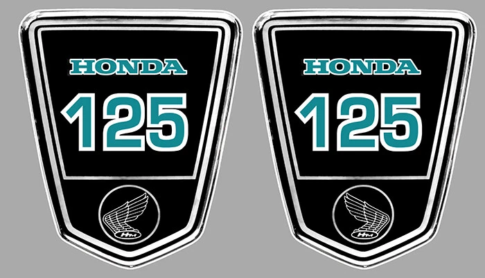 2 x STICKER DAX 125 HONDA 9x8cm BIKER ENDURO TRIAL MOTO AUTOCOLLANT HB156