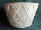 Nice Vintage Signed McCoy Art Pottery FLORALINE 572 Flower Pot Planter in Cream