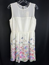 Forever 21 off white floral dress size Large NWT
