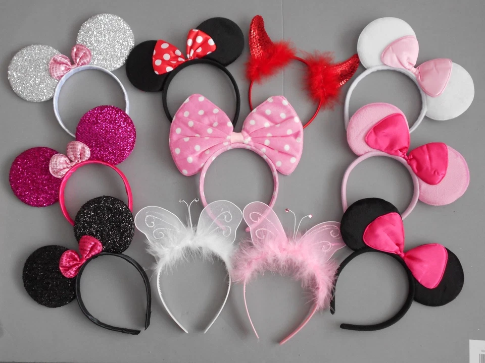 Minnie mouse ears / bunny / devil horns hairband fancy dress party hen night