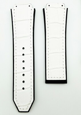 ADATTO PER OROLOGIO HUBLOT BIG BANG FUSION NERO ROSSO Gomma Cinturino F1 CLAUSURA 26 29mm