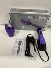 INFINITIPRO All-in-One Dryer Brush, Wet/Dry Styler, Black/Purple