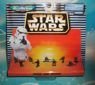 STAR WARS MICRO MACHINES SPACE IMPERIAL NAVAL TROOPERS MINI FIGURES 9-PACK