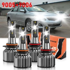 LED Headlight Kit Bulbs High Low Beam Light White For Toyota Corolla 1993-2013