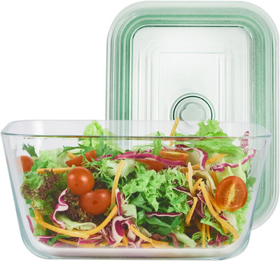 12 Cups/ 100 Oz Large Glass Food Storage Baking Container with Lid for Baking