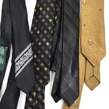 Vintage To Mod Skinny Tie Lot Of 4 Retro Rockabilly Hi-Brow Wembley