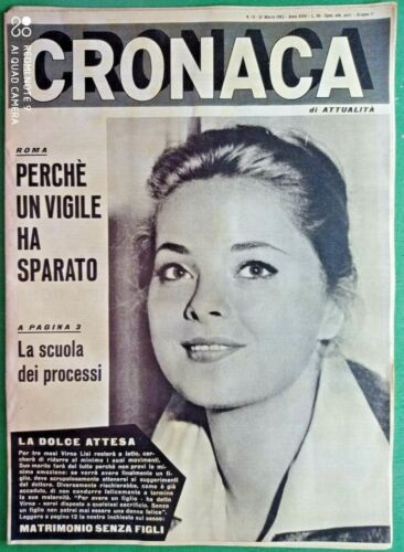 VIRNA LISI -CRONACA,RIVISTA SETTIMANALE DI ATTUALITA'-N.13 del 1962-RIF.7767 - Photo 1 sur 1