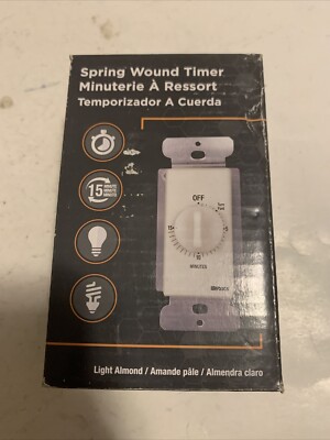 Southwire-Coleman Cable 224230 Almond Indoor Wall 15 Minute Timer