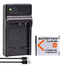 Battery Charger for SONY NP-BN1 DSC-W350 DCS-W330 W390 W380 W350 TX7C TX5C