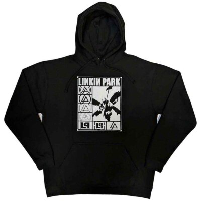 Linkin Park Unisex Pullover Hoodie: Logos Rectangle (Large) UK