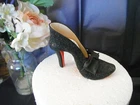 RED SOLE DESIGNER   SHOE   CAKE   TOPPER   KEEPSAKE  GIFT