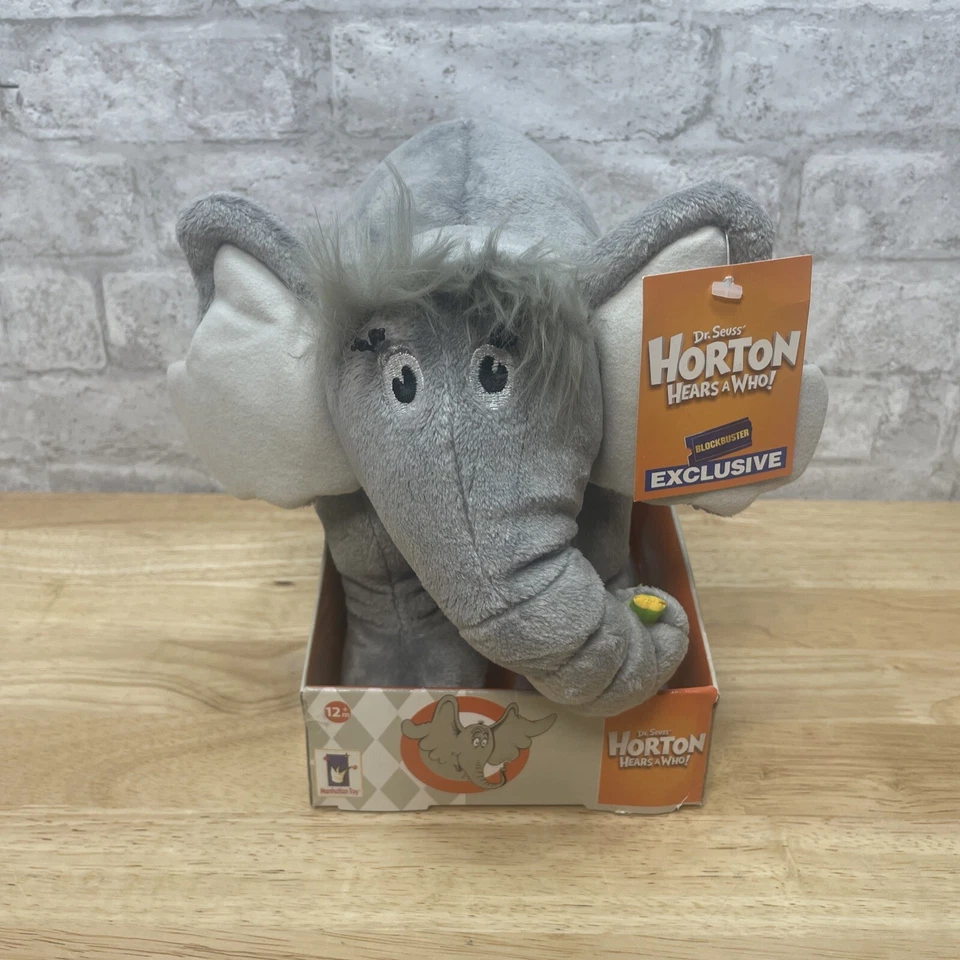 Dr. Seuss Horton Hears A Who Plush Blockbuster 2007 en caja original exclusivo Foto 2 de 4