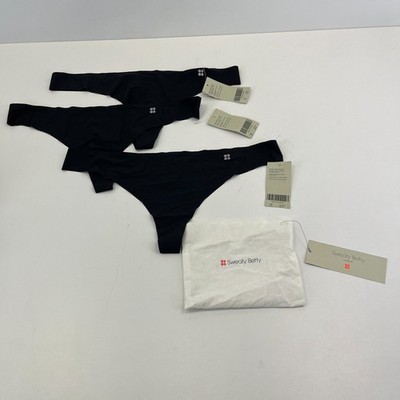 Sweaty Betty Barely There Tanga - 3er Pack in Schwarz Gr. 2XL - Neu mit Etikett