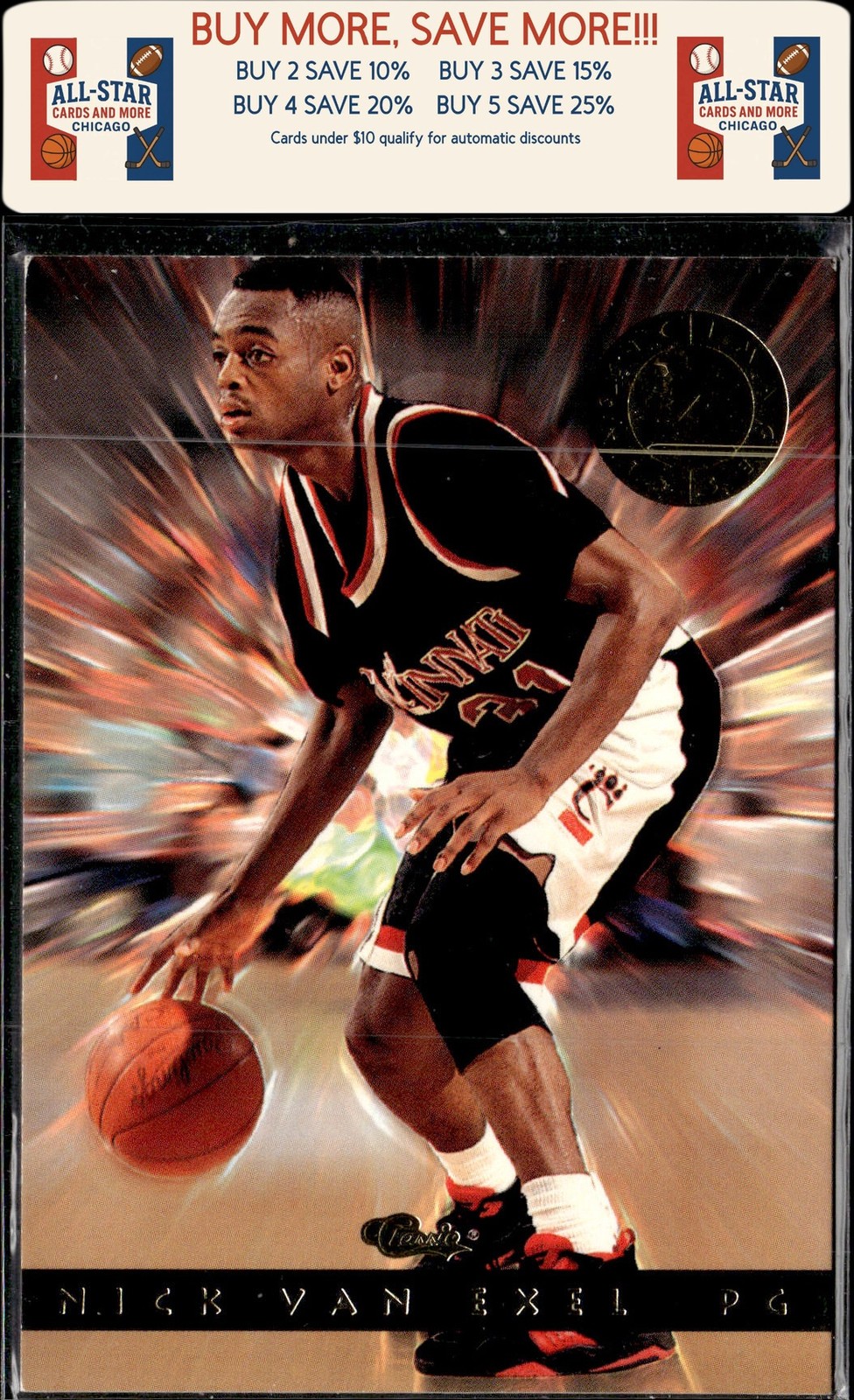 1993-94 Classic Images Four Sport #100 Nick Van Exel Los Angeles Lakers