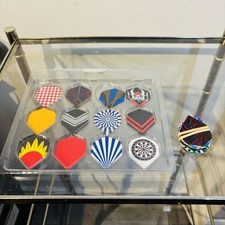 Maxmau Dart Flights,144 Pcs Standard Shape Professional Flight Feather Replaceme